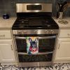 French Bulldog Luau Kitchen Towel Dish Cloths Guest Hand Towel Decorative Bathroom Towel for Face,Tea, Dishcloth, Kitchen and Bath