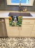 Border Collie in Sunflowers Kitchen Towel Dish Cloths Guest Hand Towel Decorative Bathroom Towel for Face,Tea, Dishcloth, Kitchen and Bath