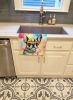 Boston Terrier Hippie Dawg Kitchen Towel Dish Cloths Guest Hand Towel Decorative Bathroom Towel for Face,Tea, Dishcloth, Kitchen and Bath