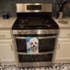 White Poodle Luau Kitchen Towel Dish Cloths Guest Hand Towel Decorative Bathroom Towel for Face,Tea, Dishcloth, Kitchen and Bath