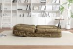 Upholstered Human Dog Bed for Adult & Pets,with 5 Adjustable Position &Massage Pillow, Bean Bag floor sofa with 2 Soft Pillows