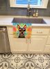 Doberman Pinscher Hippie Dawg Kitchen Towel Dish Cloths Guest Hand Towel Decorative Bathroom Towel for Face,Tea, Dishcloth, Kitchen and Bath