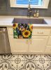 Cavalier Spaniel in Sunflowers Kitchen Towel Dish Cloths Guest Hand Towel Decorative Bathroom Towel for Face,Tea, Dishcloth, Kitchen and Bath