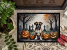 NEW Boxer Spooky Halloween Doormat Front Door Mat Indoor Outdoor Rugs for Entryway, Non Slip Washable Low Pile, 18H X 27W