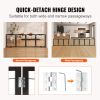 VEVOR Free Standing Dog Gate, 32" H x 96.5" W Freestanding Pet Gate, 4 Panels Foldable Dog Gate for Wide and Narrow Passageways, Expandable Dog Barrie